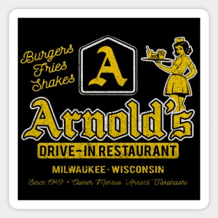 Arnold's Drive In Worn Magnet